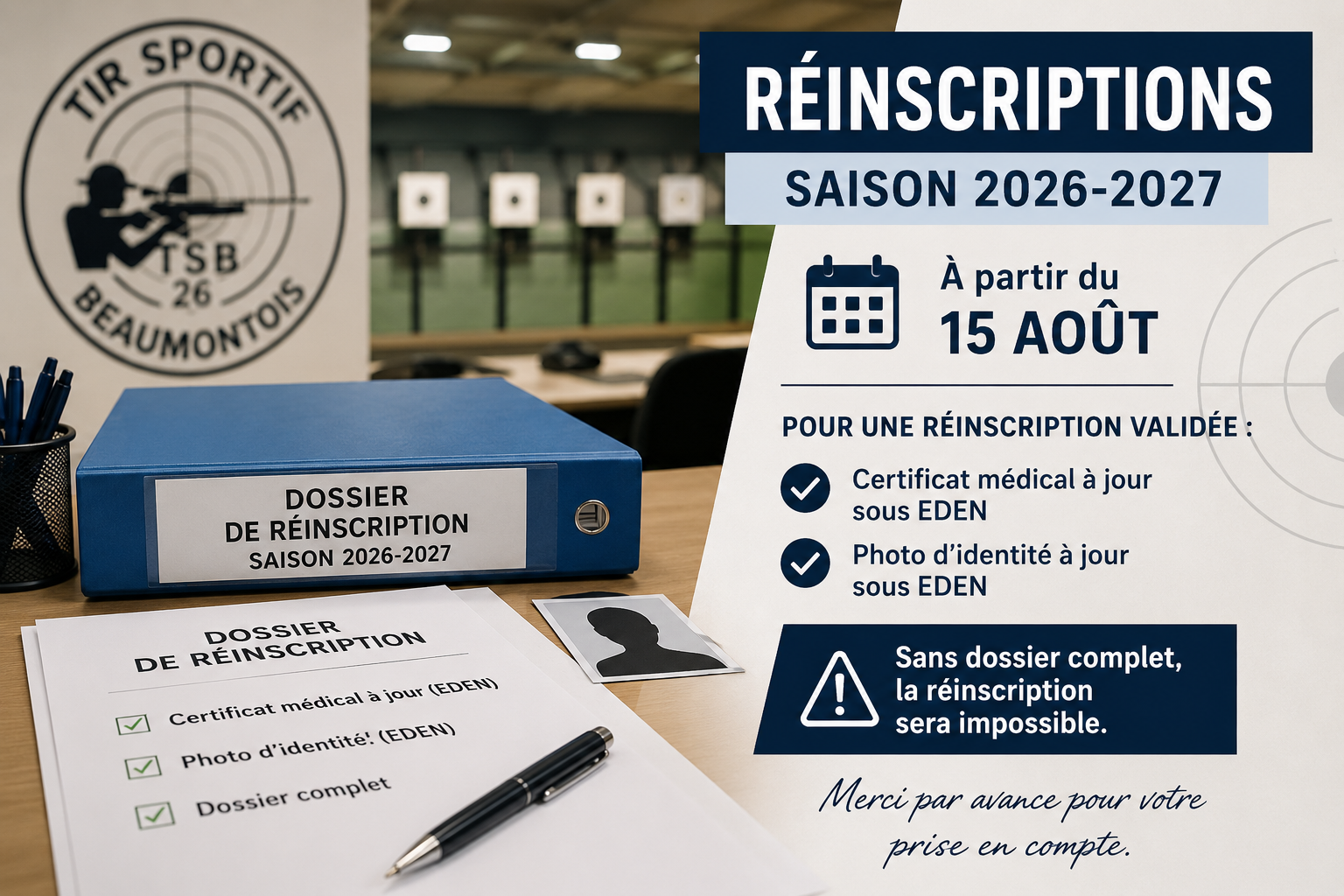 Accueil TSB Reinscription TSB26